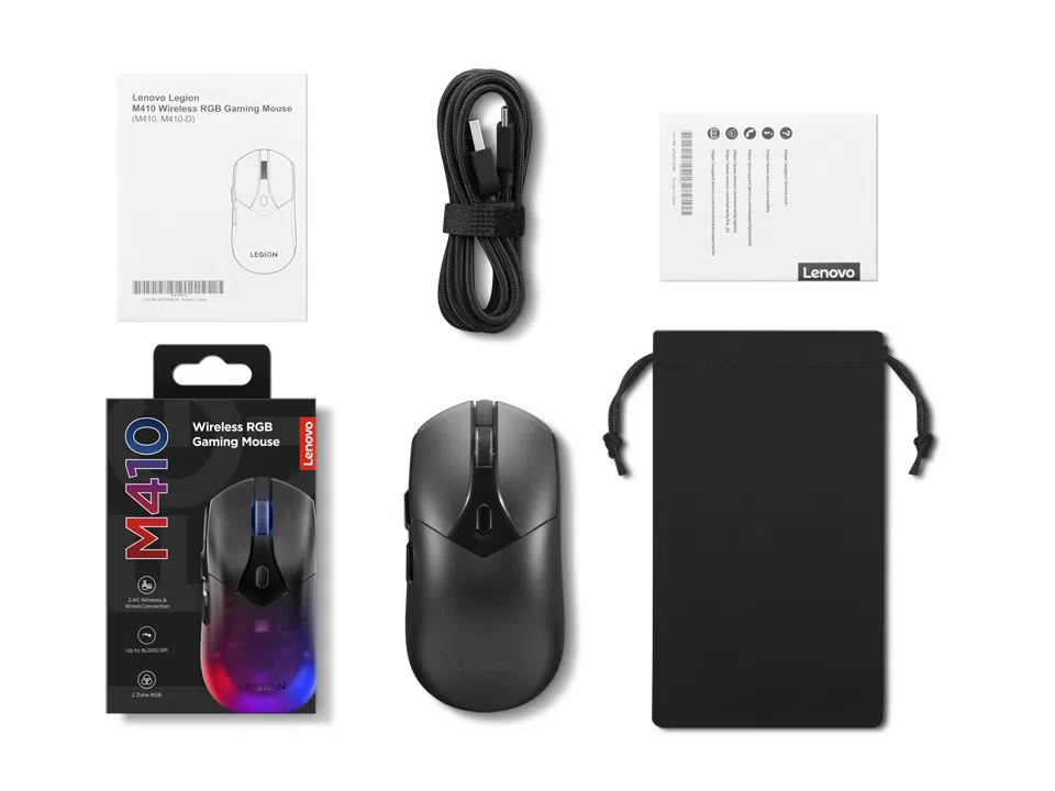 Mouse Gaming Wireless Lenovo Legion M410, Black 10