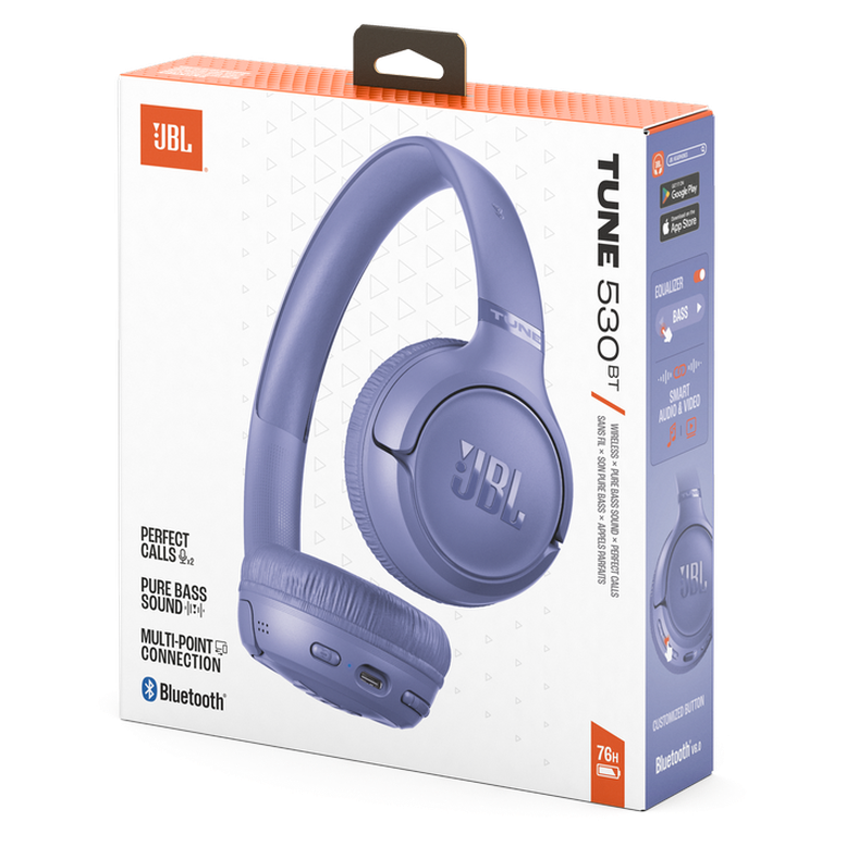 Наушники JBL Tune 530BT, Беспроводные, Lavender 8