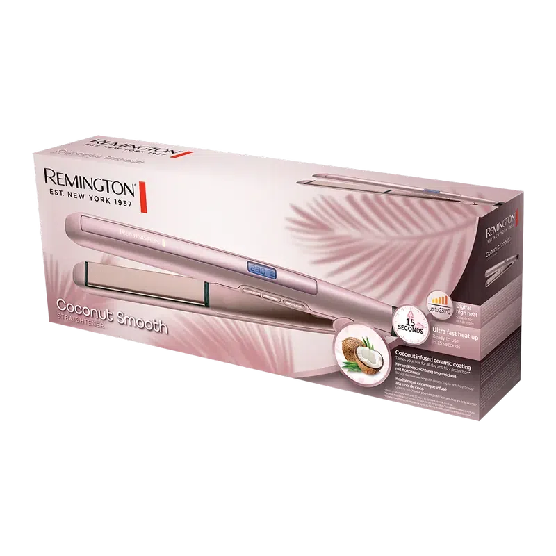 Placă de îndreptat părul Remington S5901, Roz 9