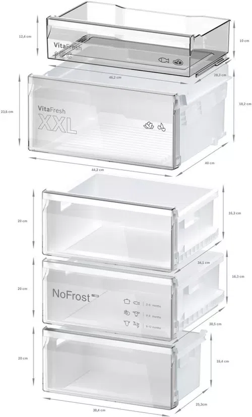 Холодильник Bosch KGN392LCF, Gray 9