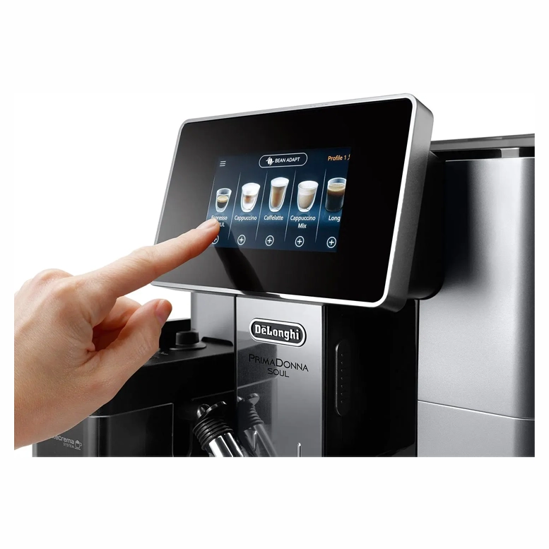 Aparat de cafea DeLonghi ECAM610.55.SB PrimaDonna Soul, Silver/Black 3