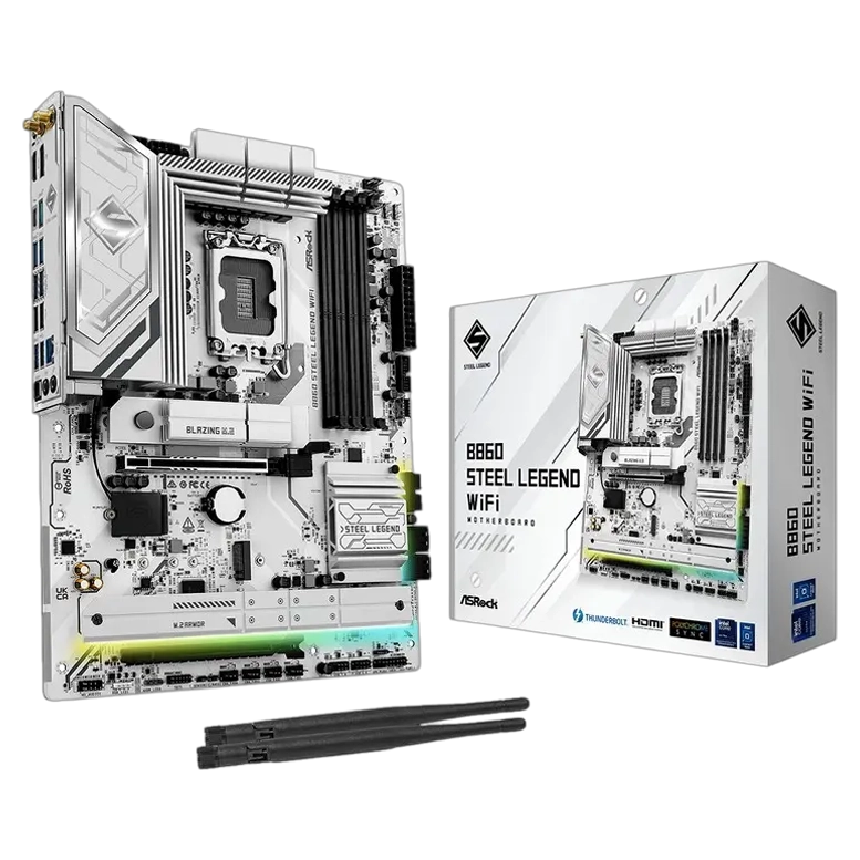 Placă de bază ASRock B860 STEEL LEGEND WIFI, White