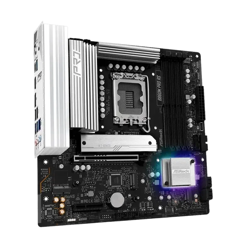 Материнская плата ASRock B860M PRO RS LGA1851 Micro-ATX 5
