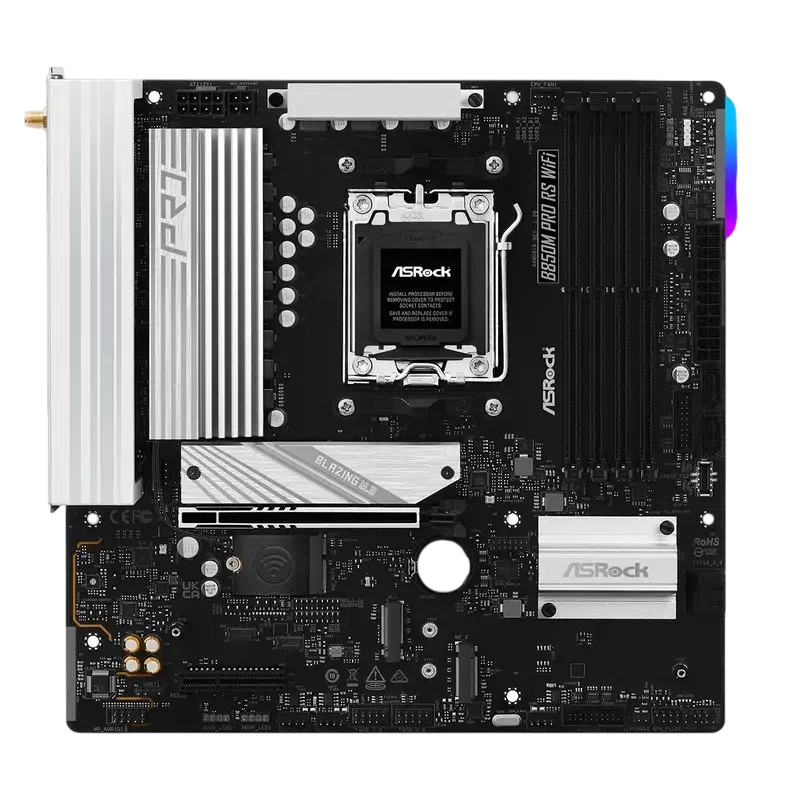 Материнская плата ASRock B850M PRO RS WIFI, Black 6