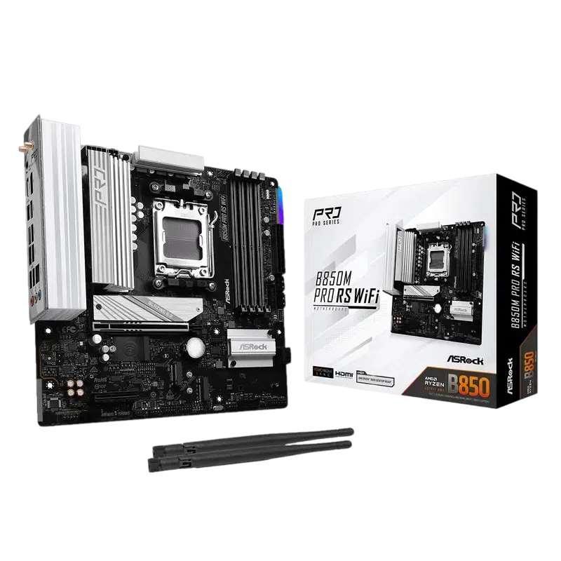 Материнская плата ASRock B850M PRO RS WIFI, Black
