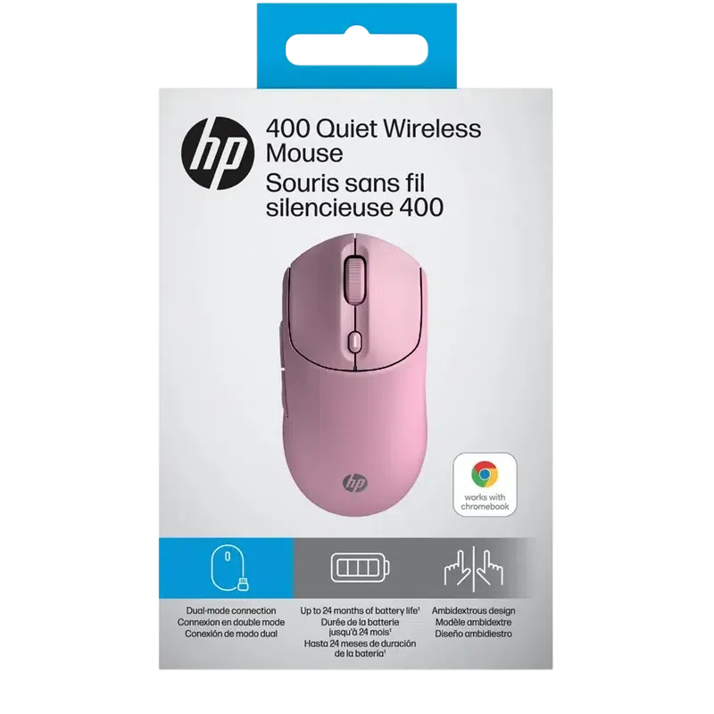 Мышь HP 400 Quiet, Розовый 11