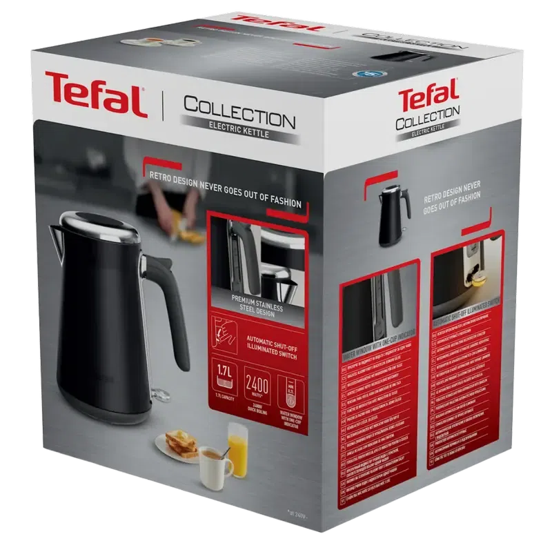 Электрочайник Tefal KI6668E0, Черный 6