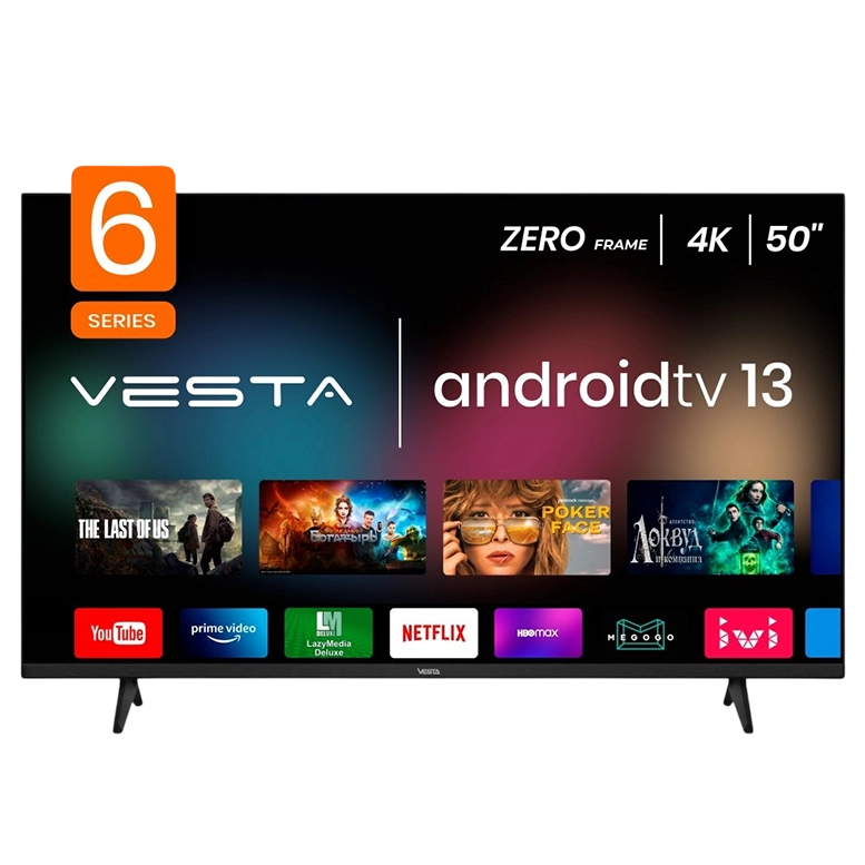 Телевизор 50" Vesta LD50L6005, Black