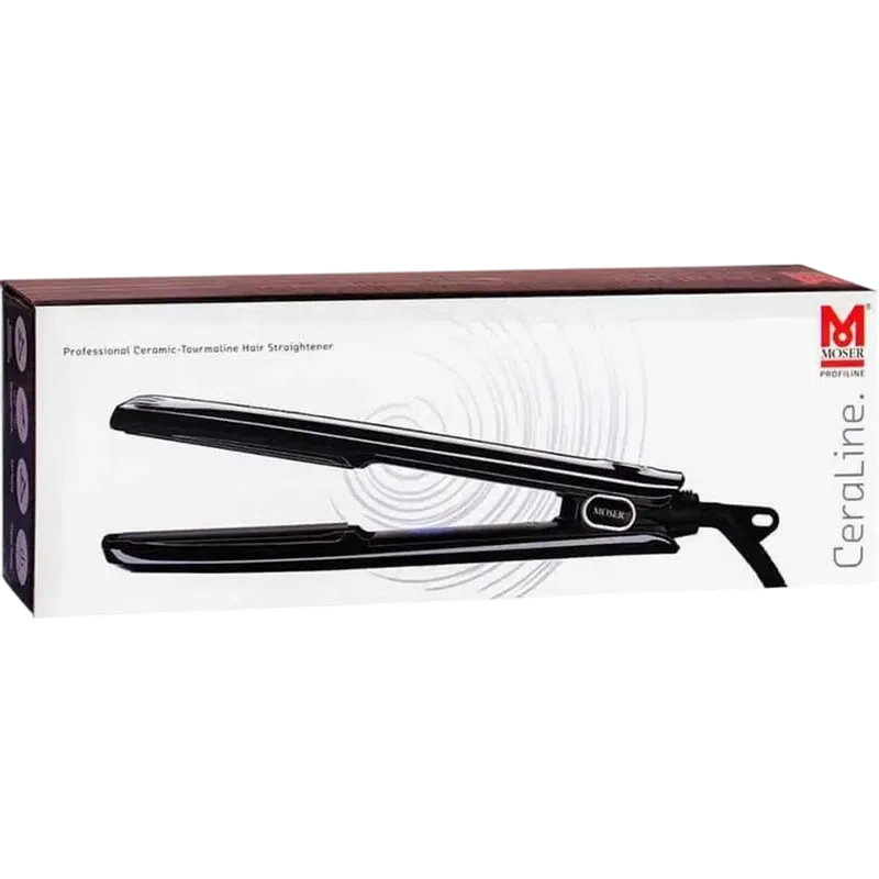 Placă de îndreptat părul Moser Cera Line 4466-0051, Negru 6