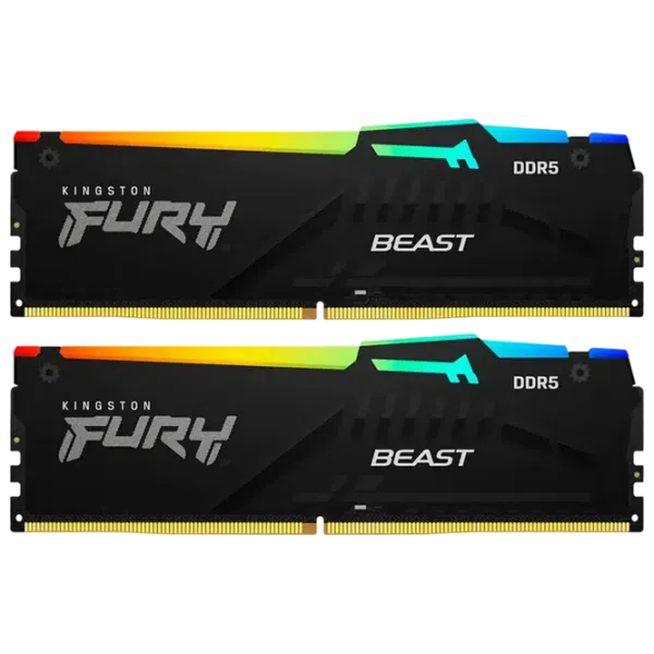 Memorie RAM Kingston FURY Beast RGB KF560C36BBE2AK2-32, 32 GB, Black 3