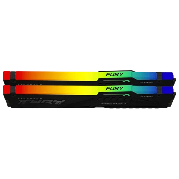 Memorie RAM Kingston FURY Beast RGB KF560C36BBE2AK2-32, 32 GB, Black 4