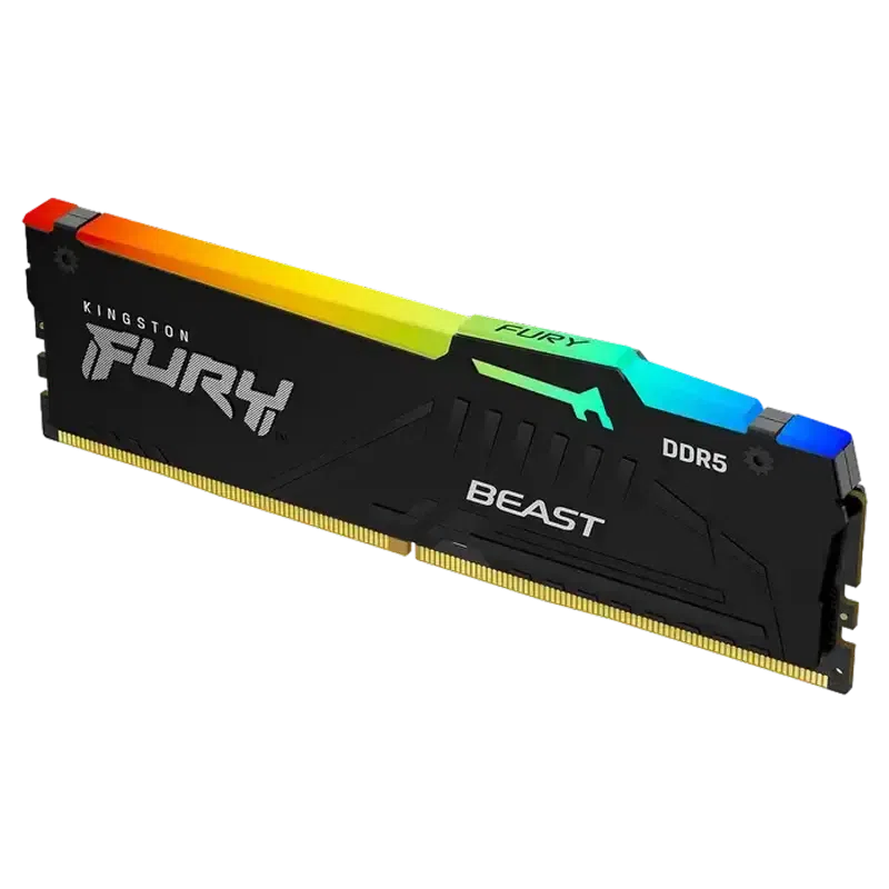 Memorie RAM Kingston FURY Beast RGB, DDR5 SDRAM, 6000 MHz, 64GB, KF560C30BBEAK2-64 9