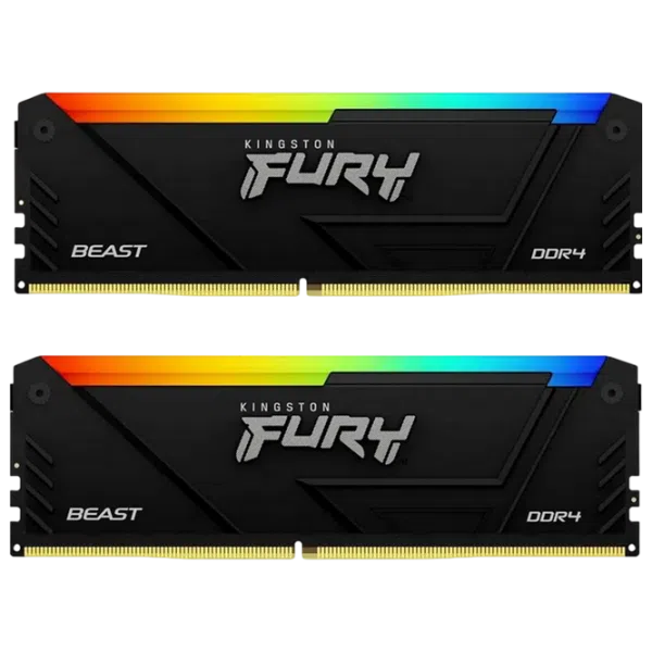 Оперативная память Kingston FURY Beast RGB KF432C16BB12AK2/32WP, 32 ГБ, Black 2