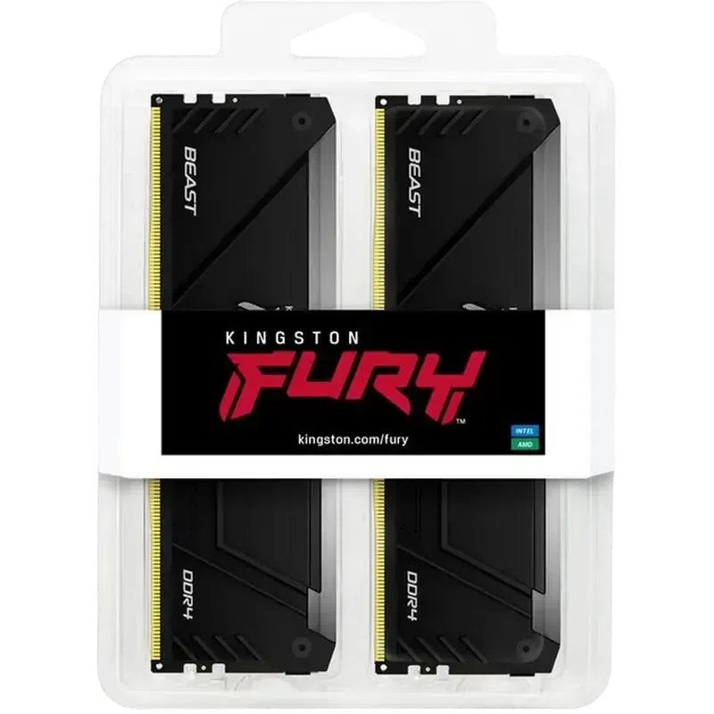 Memorie RAM Kingston FURY Beast RGB, DDR4 SDRAM, 3600 MHz, 64GB, KF436C18BB2AK2/64 8