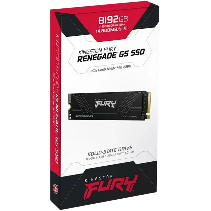 Накопитель SSD Kingston FURY Renegade G5, 8192 ГБ, Black 3