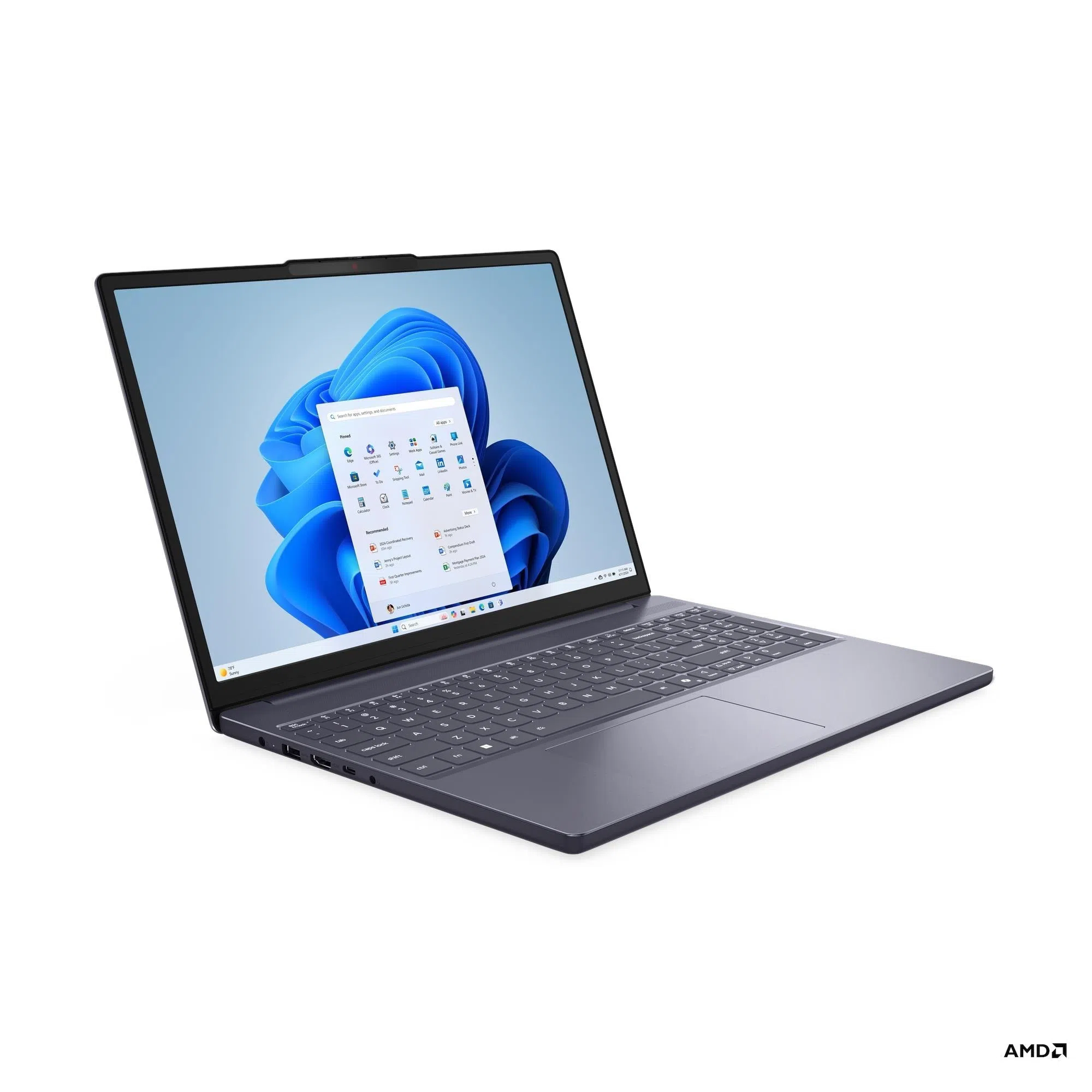 Laptop 15.3” Lenovo IdeaPad Slim 3 15ARP10, Luna Grey 3