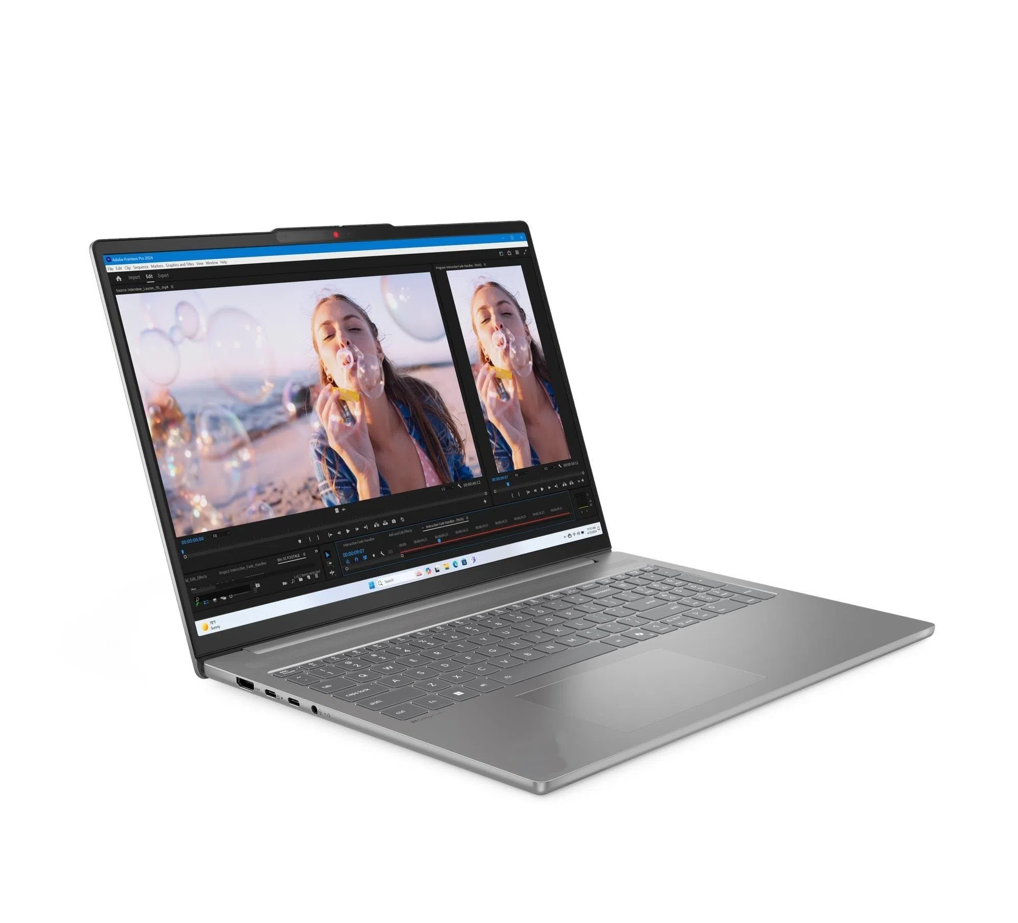 Laptop 16” Lenovo IdeaPad Slim 5 16AKP10, Luna Grey 4
