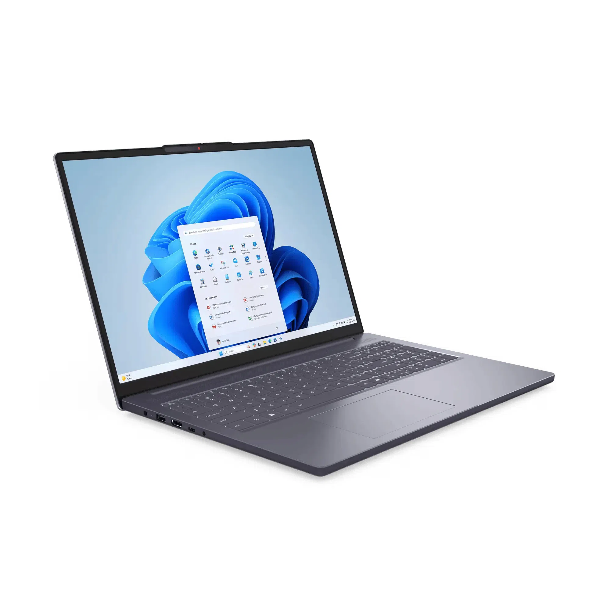 Ноутбук Lenovo IdeaPad Slim 3, Ryzen 7 8840HS, Radeon 780M, 16 ГБ/512ГБ, Luna Grey 4