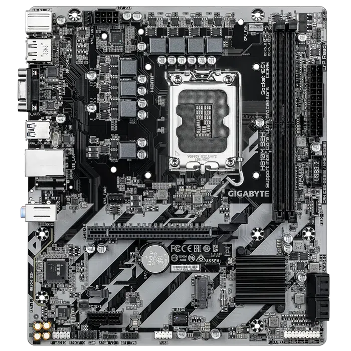Материнская плата Gigabyte H810M S2H, Black 2
