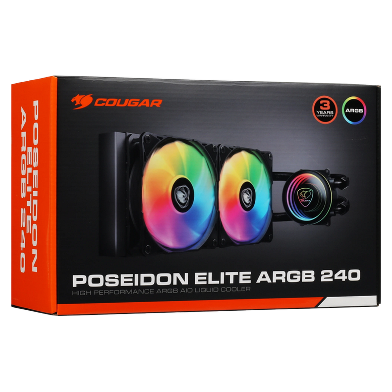 Система охлаждения Cougar Poseidon Elite ARGB 240, Черный 12