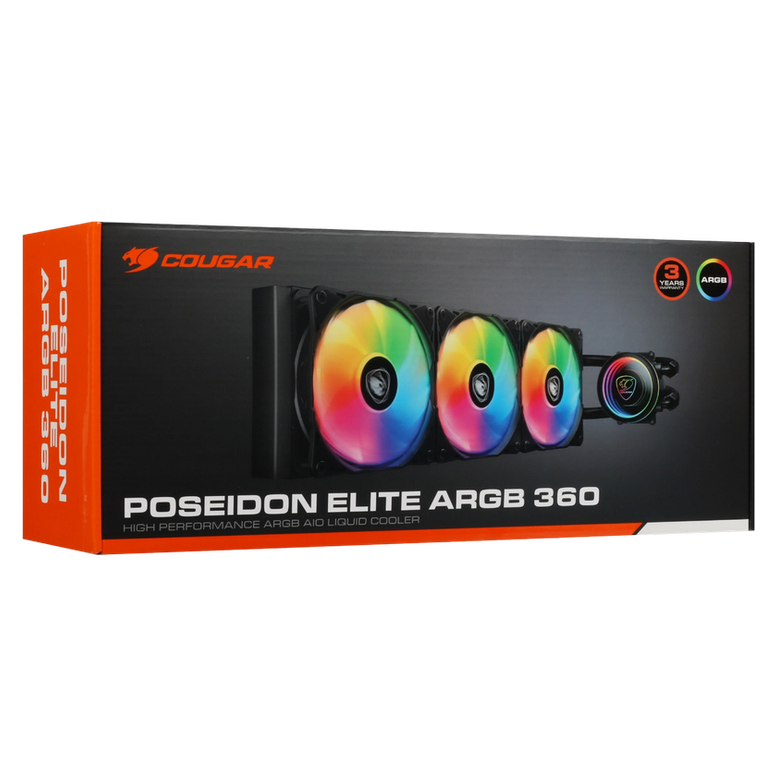 Система охлаждения Cougar Poseidon Elite ARGB 360, Черный 12