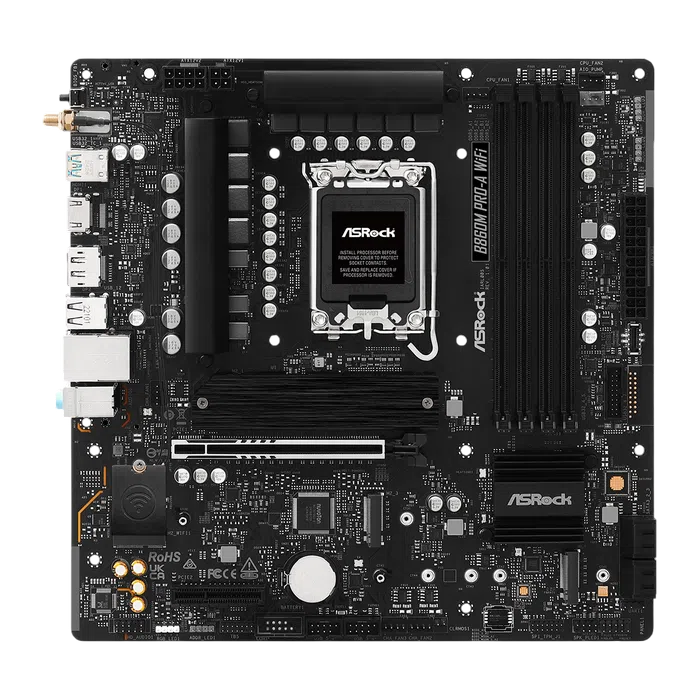 Материнская плата ASRock B860M PRO-A WIFI LGA1851 Micro-ATX 4