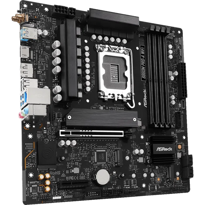 Материнская плата ASRock B860M PRO-A WIFI LGA1851 Micro-ATX 3
