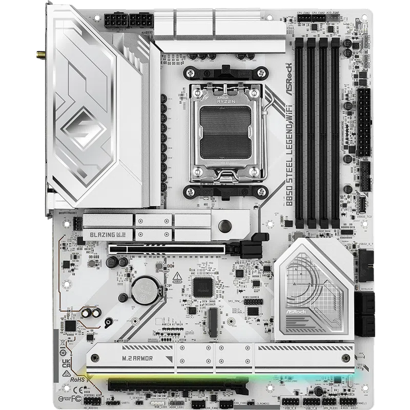Placă de bază ASRock B850 STEEL LEGEND WIFI, White 2