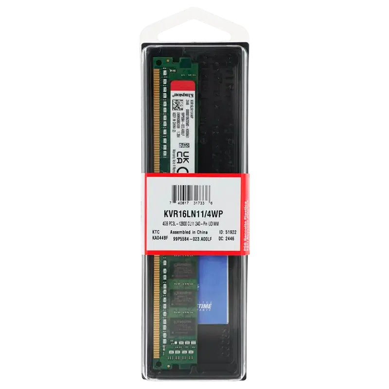 Оперативная память Kingston ValueRAM ValueRAM, 4ГБ, Green 4