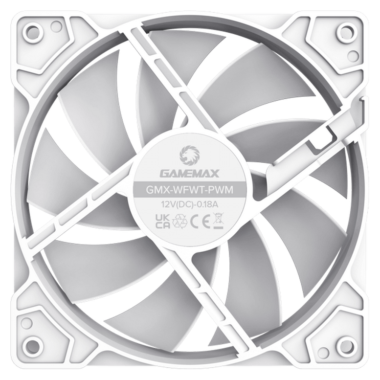 Вентилятор для ПК Gamemax GMX-WFWT-PWM, 120 мм, Белый 7