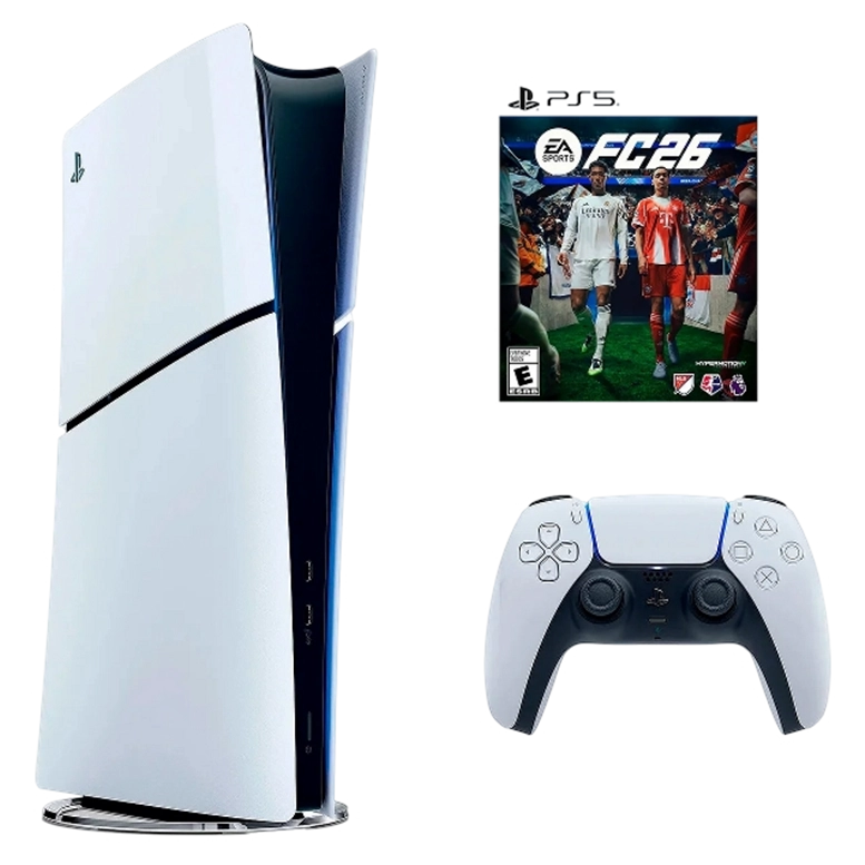 Игровая приставка SONY PlayStation 5 Slim Digital Edition +FC26, 825 Гб, Белый