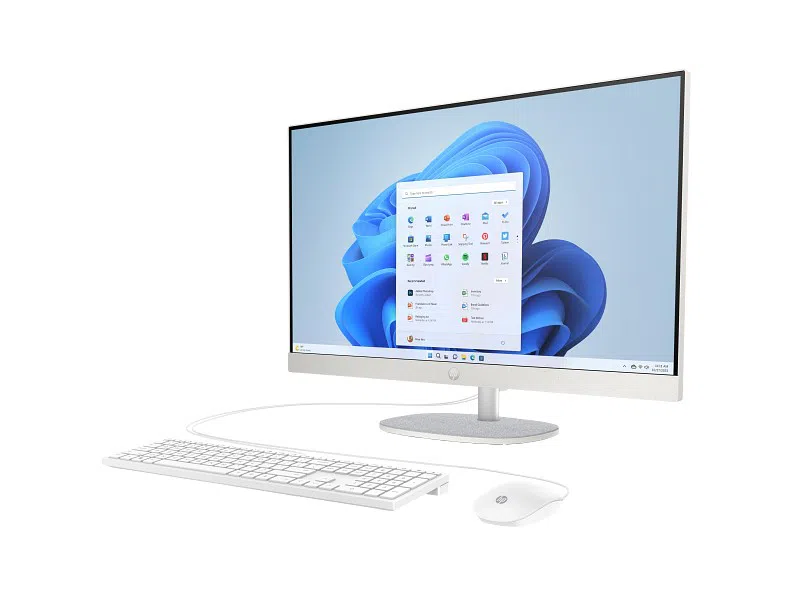 Computer All-in-One HP 27-cr2100ci, Core Ultra 5, 16GB/512GB, 60 Hz, Alb 2