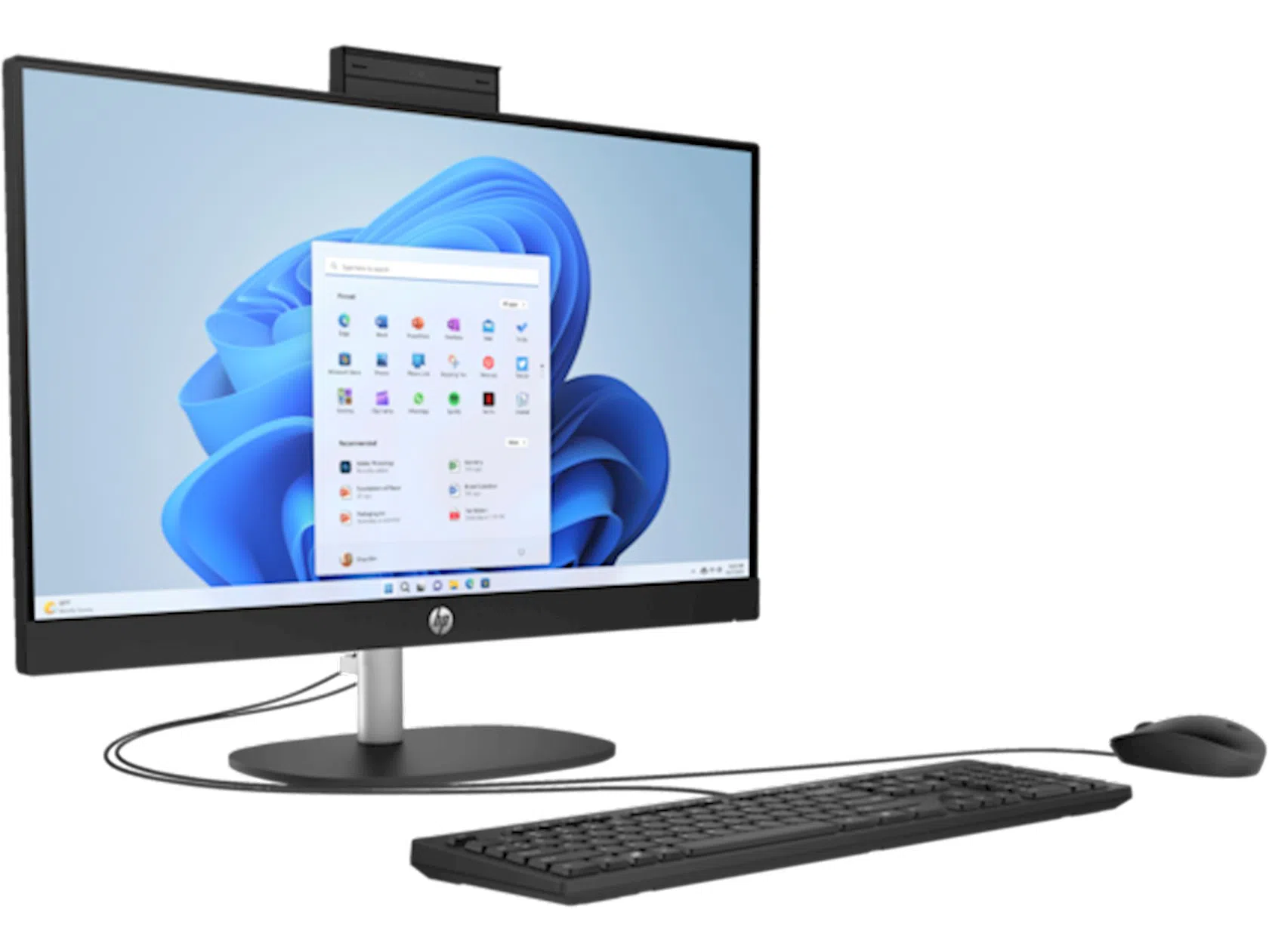 Computer All-in-One HP AiO 24-cr2051ci, Core Ultra 5, 16GB/512GB, 60 Hz, Negru 3