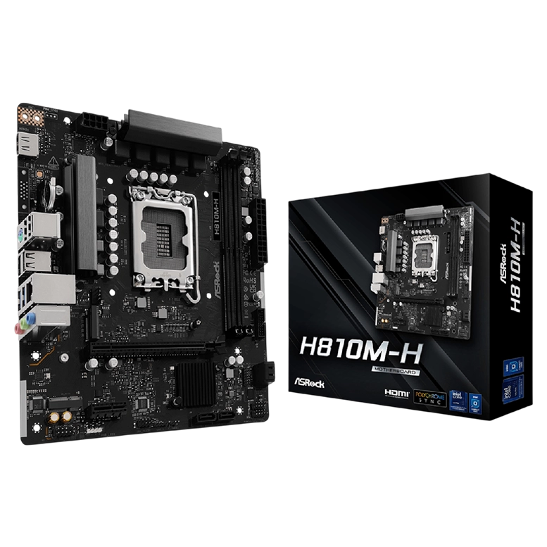 Placă de bază ASRock H810M-H, Black
