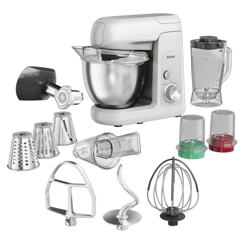 Robot de bucătărie Tefal QB525B38, White / Silver