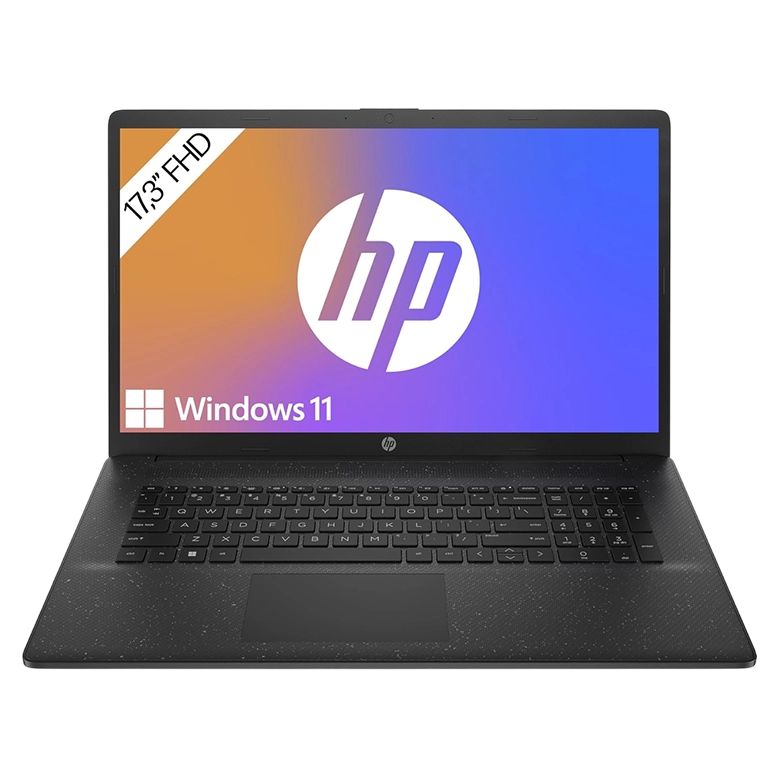 Ноутбук 17,3" HP 9R3M6EA, AMD Ryzen 5 7520U, 8/512ГБ, Jet Black 2