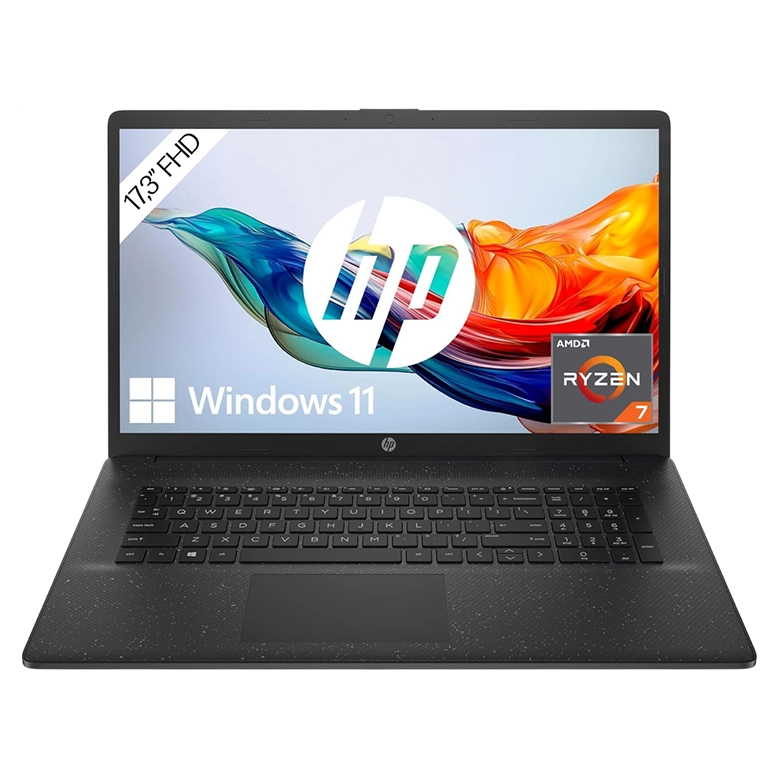 Ноутбук 17,3" HP B20DJEA, AMD Ryzen 7 7730U, 16/512ГБ, Jet Black
