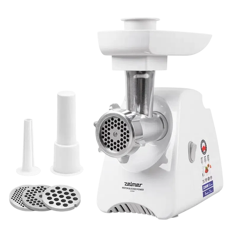 Мясорубка Zelmer ZMM5801P, Белый 4
