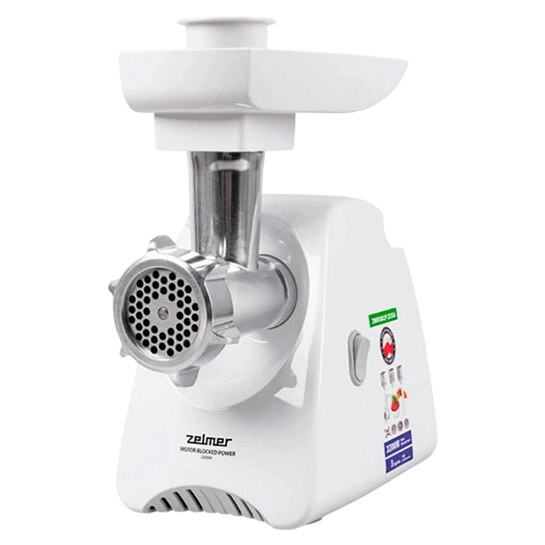 Мясорубка Zelmer ZMM5801P, Белый