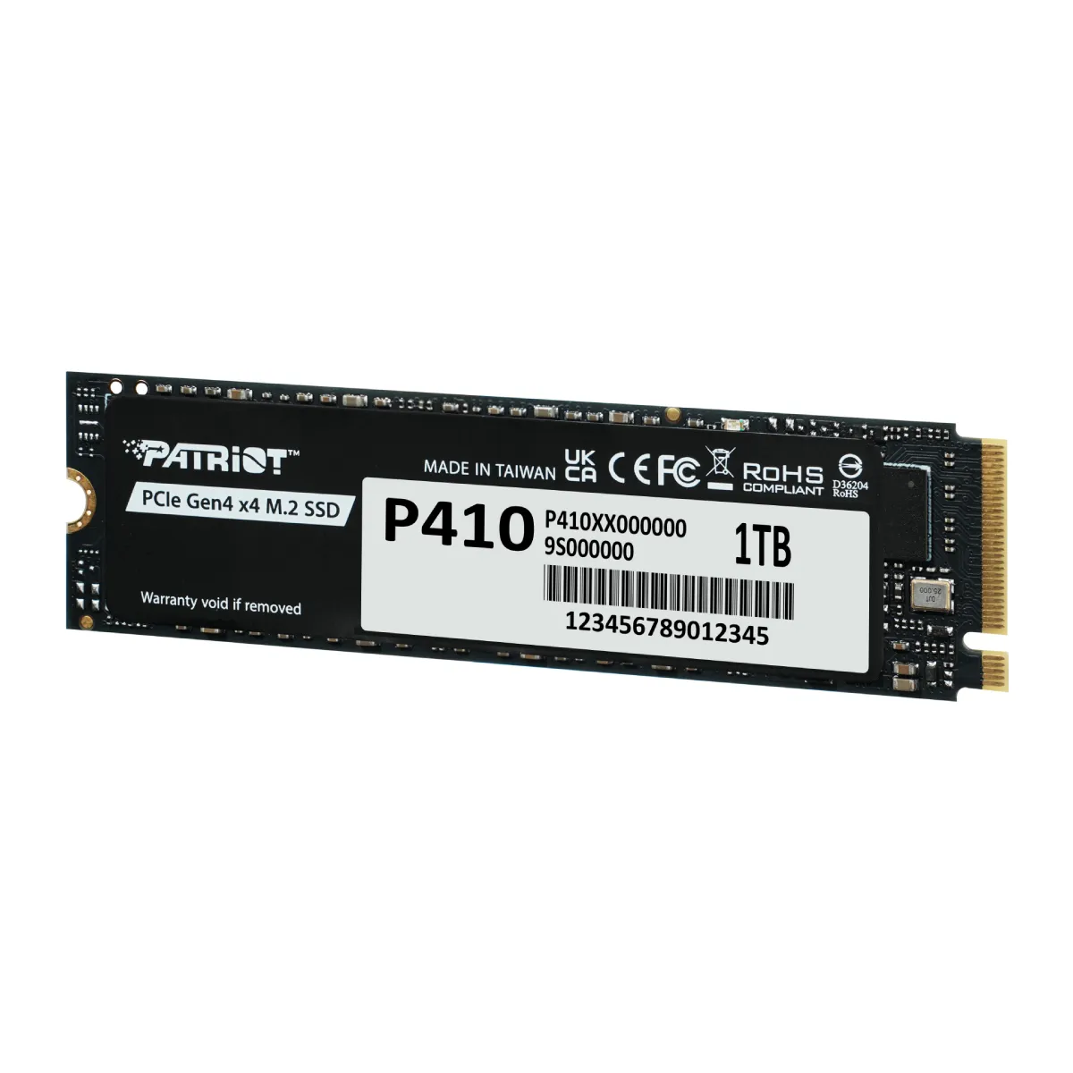 Накопитель SSD Patriot P410, 1ТБ, Черный 3