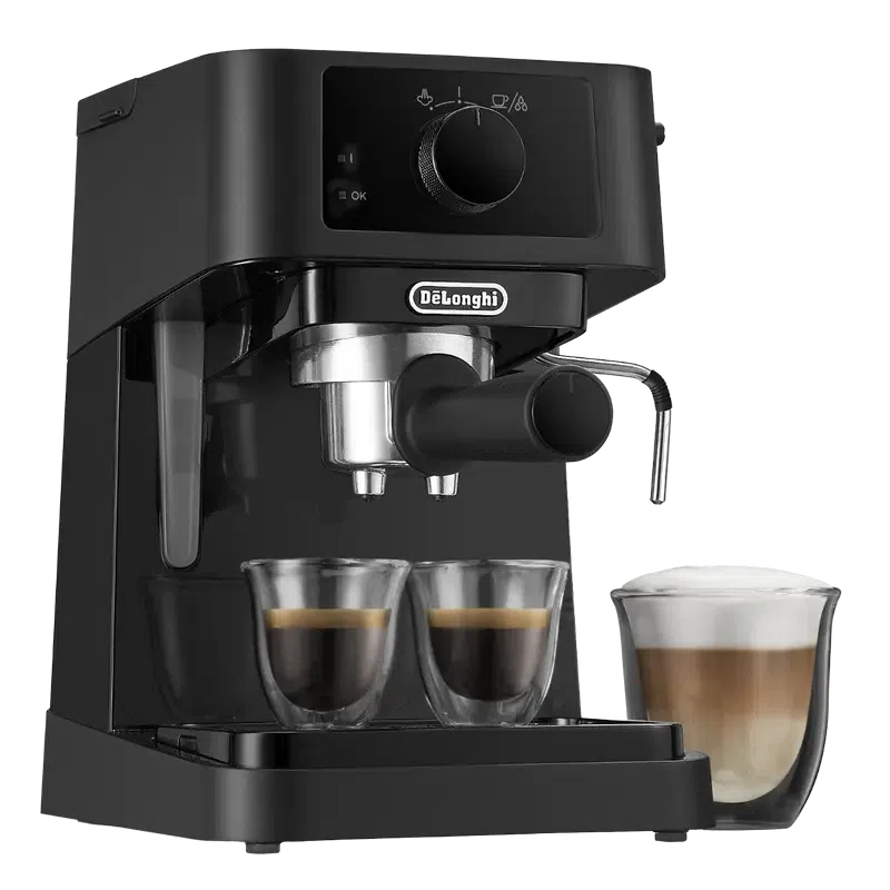 Кофеварка рожковая DeLonghi EC235.BK, Black 4