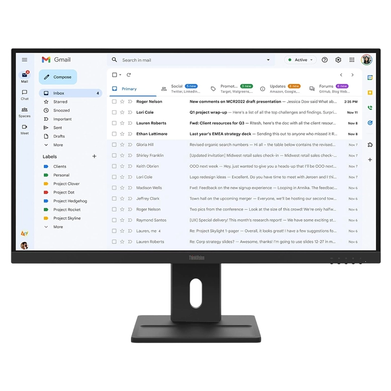 Монитор 27" Lenovo ThinkVision E27Q-40, Black
