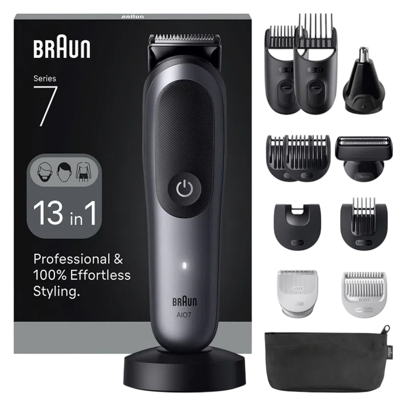 Trimmer pentru bărbați Braun AIO7560, Grey 3