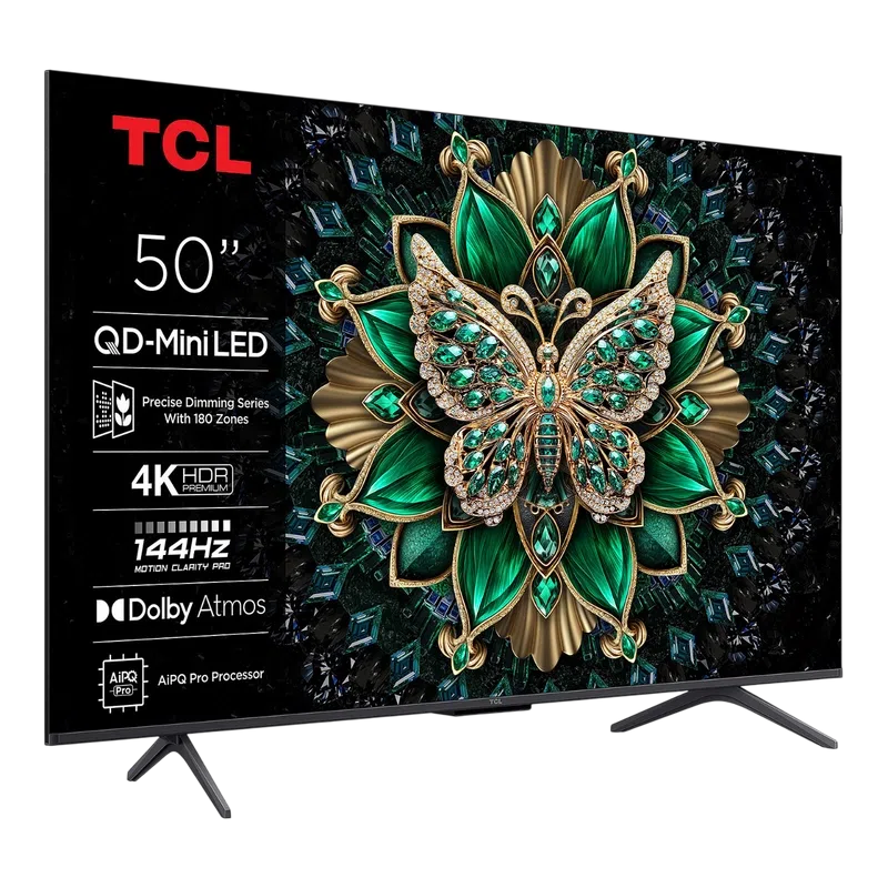 50" Телевизор TCL 50C61K, Черный 3