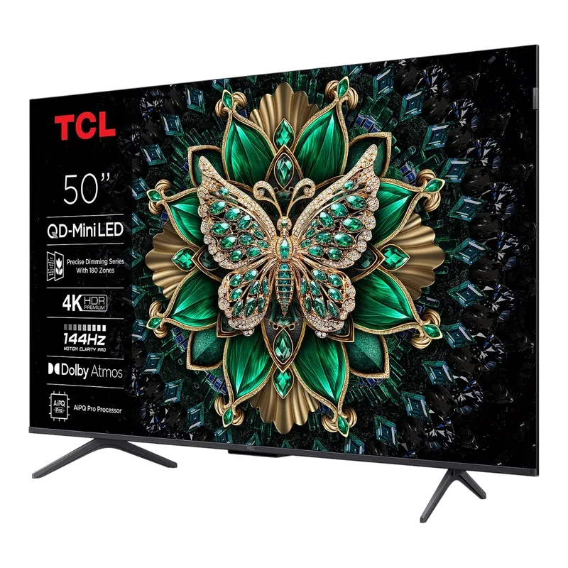 50" Телевизор TCL 50C61K, Черный 2