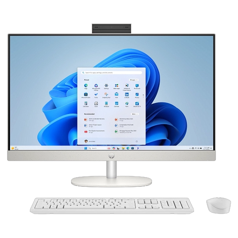 Computer All-in-One HP AI 27-cr2048ci, Core Ultra 7 255U, 16/512GB, White