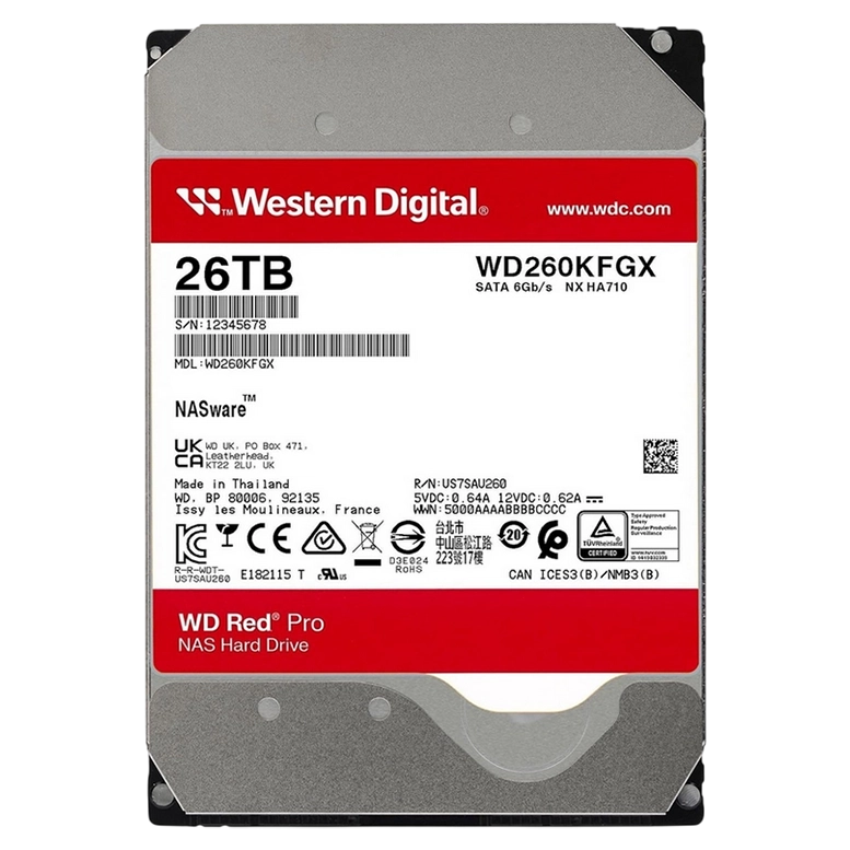 Unitate HDD Western Digital WD Red Pro 26TB, 3.5"