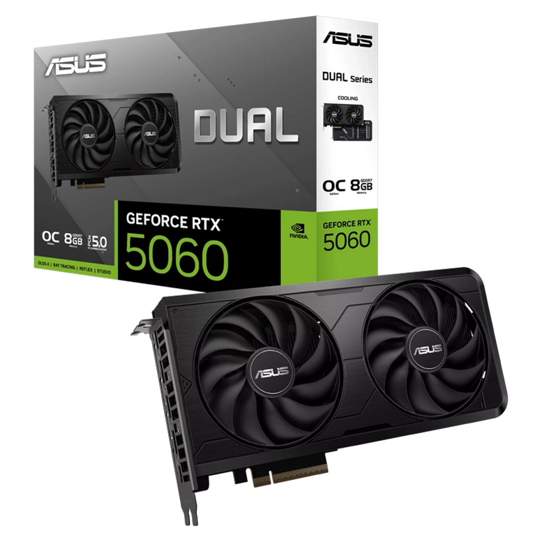 Видеокарта ASUS DUAL-RTX5060-O8G-EVO, Черный