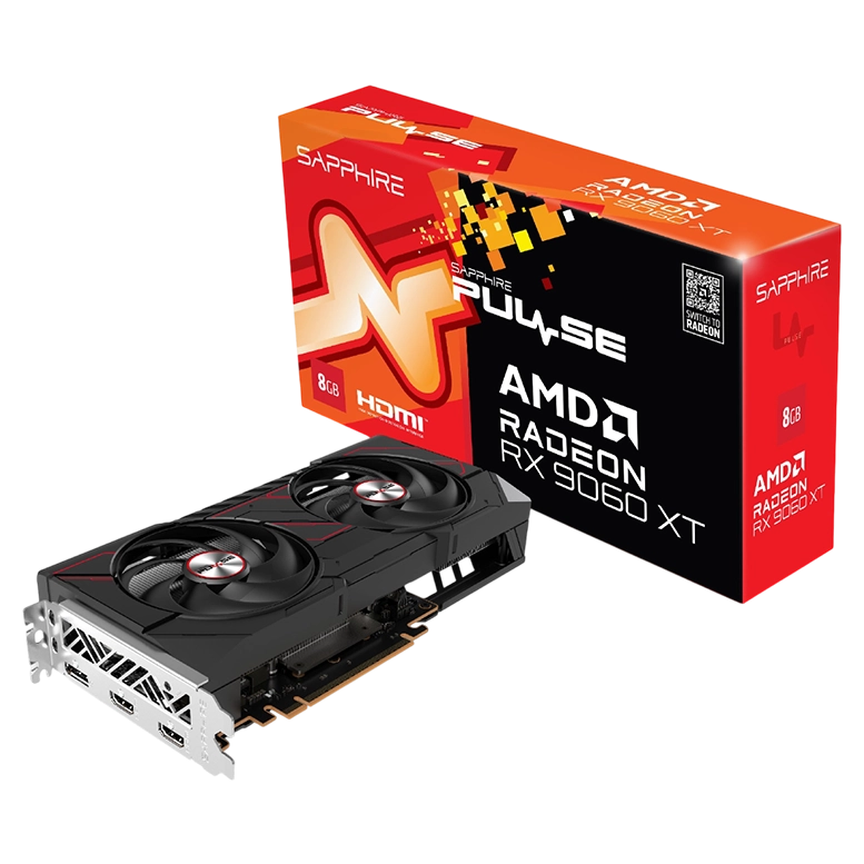 Видеокарта Sapphire PULSE Radeon RX 9060XT OC, Black