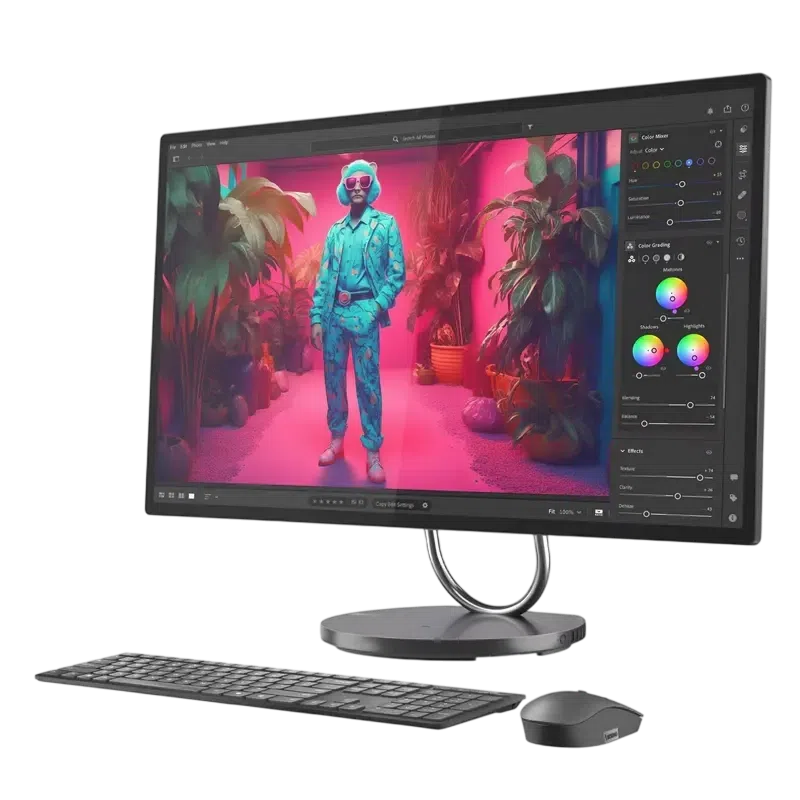 Computer All-in-One Lenovo Yoga 32ILL10, Core Ultra 7, 32GB/1TB, 60 Hz, Gri 2